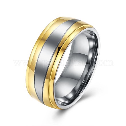 Men's Titanium Steel Finger Rings RJEW-BB27605-A-7-1