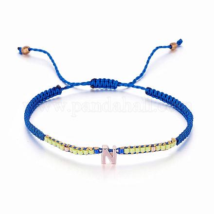 Плетеные браслеты нейлоновый шнур BJEW-J174-04-1