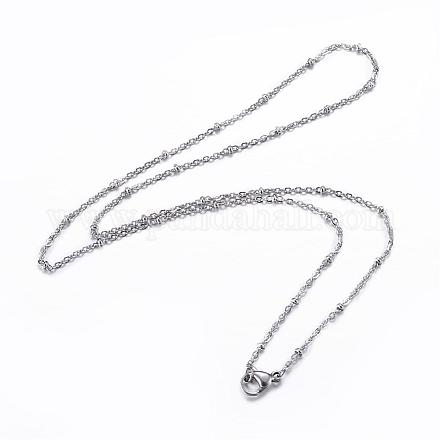 304 из нержавеющей стали кабель цепи ожерелья NJEW-P147-06P-1