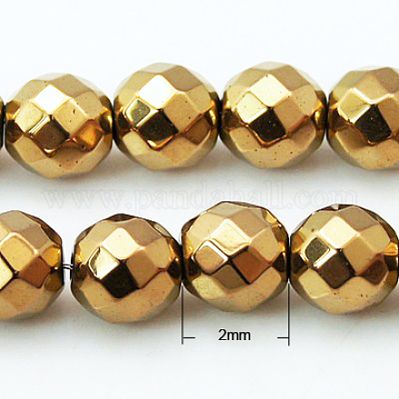 Non magnetici perle ematite sintetico fili X-G-G092-2mm-1-1