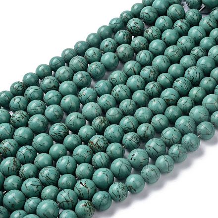 Chapelets de perles en howlite naturelle G-C180-10-1