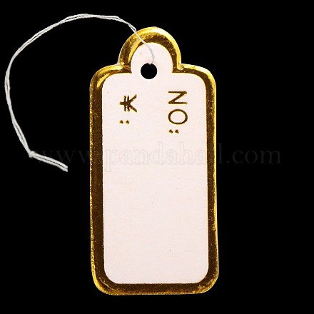 Rectangle Jewelry Display Paper Price Tags CDIS-N001-70-1