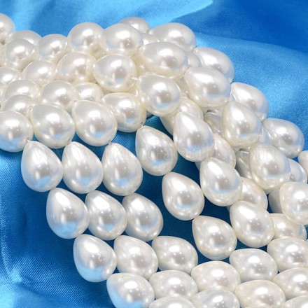 Hebras de perlas de concha de lágrima BSHE-L015-01-1