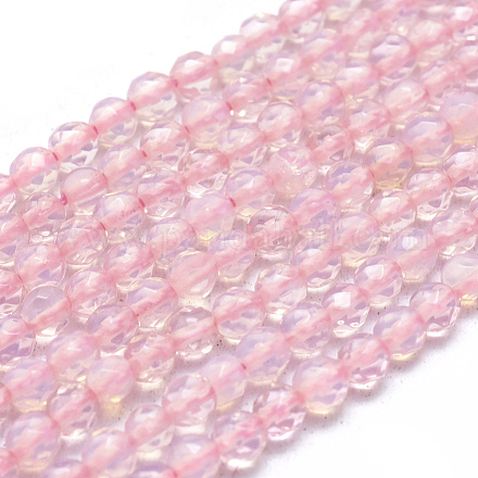 Chapelets de perles d'opalite G-L557-44-4mm-1