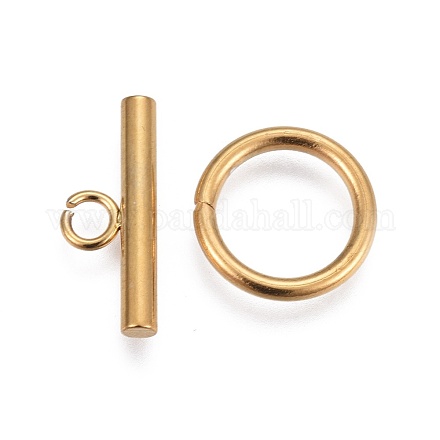 304 Stainless Steel Toggle Clasps STAS-I100-03G-1