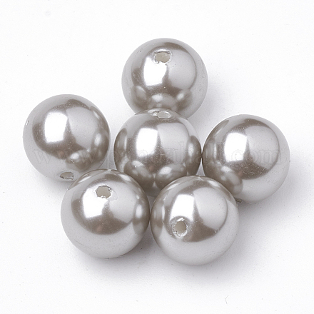 Brins de perles d'imitation en plastique écologique MACR-S291-10mm-03-1