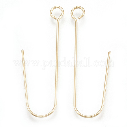 Brass Earring Hooks KK-S348-099-1