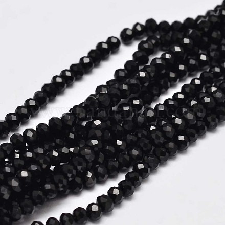 Chapelets de perles en rondelles facettées en verre X-GLAA-I033-3mm-07-1