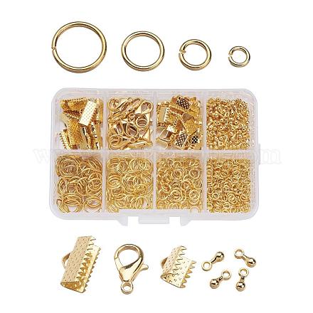 1Box Jewelry Findings 20PCS Alloy Lobster Claw Clasps FIND-X0001-G-B-1