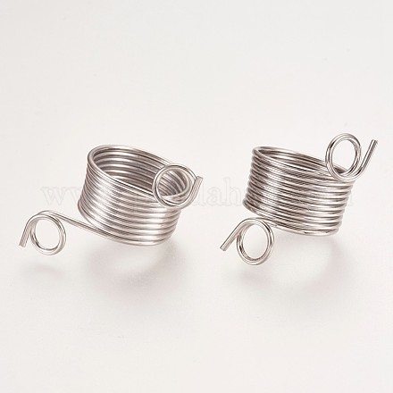 Stainless Steel Knitting Thimble Finger Ring TOOL-WH0074-C01-1