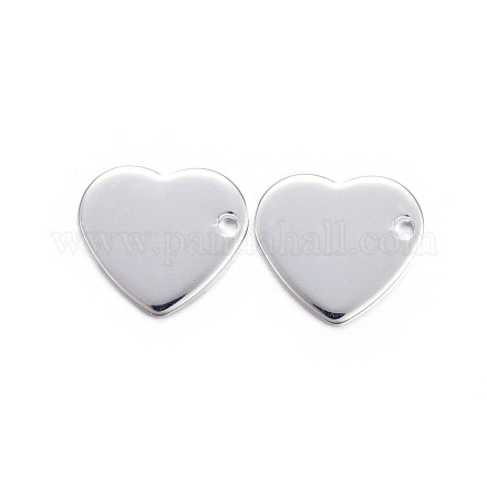 Idées de cadeaux faits à la main pour la Saint-Valentin 201 estampage en acier inoxydable pendentifs d'étiquette vierge X-STAS-Q070-S-1