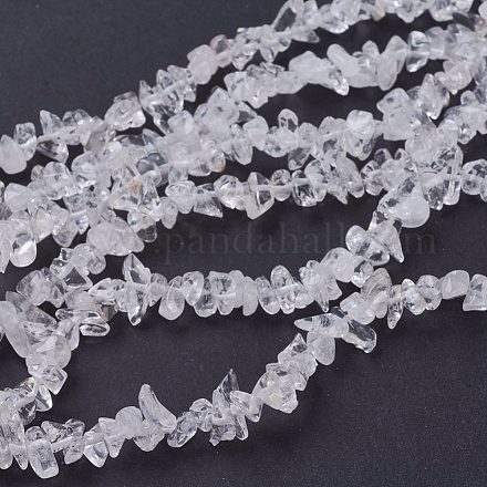 Quarzkristallchips Perlenstränge G-D283-3x5-2-1