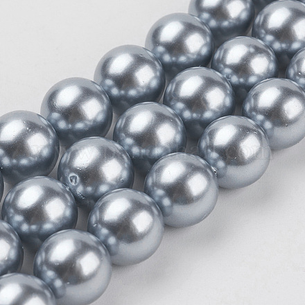 Chapelets de perles de coquille BSHE-K011-6mm-MA736-1