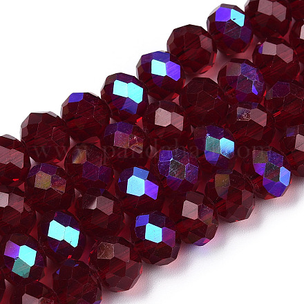 Electroplate Glass Beads Strands EGLA-A034-T10mm-L21-1