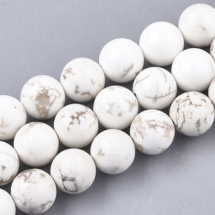 Brins de perles de magnésite naturelle G-S350-10mm-01-1