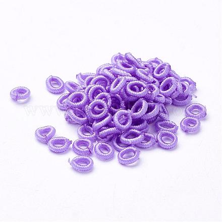 Polyester Weave Beads WOVE-N003-68-1