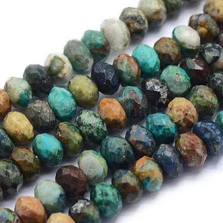 Natural Chrysocolla Beads Strands G-O170-70B-1