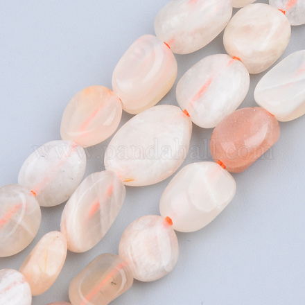 Chapelets de perles de sunstone naturelle naturelles G-S359-142-1