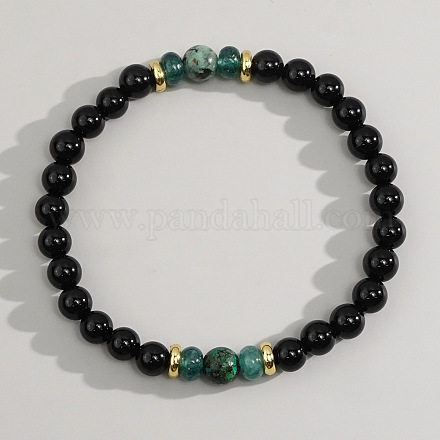 Braccialetti elastici con perline di vetro bohémien FP0420-4-1