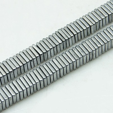 Chapelets de perles en hématite synthétique sans magnétiques G-K003-4mm-05-1