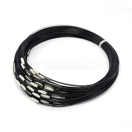201 Stainless Steel Wire Necklace Cord TWIR-SW001-1-1