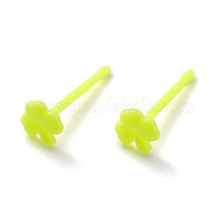 Eco-Friendly Plastic Stud Earrings EJEW-H120-04C-01-1