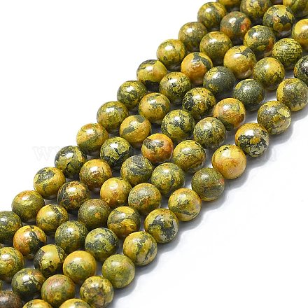 Brins de perles de réalgar naturel G-K245-A06-02-1