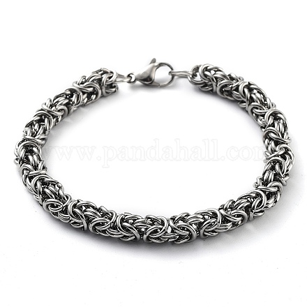 304 bracelet chaîne corde en acier inoxydable BJEW-Z023-03D-1