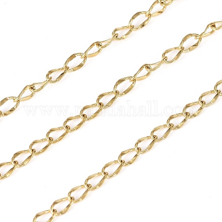 304 Stainless Steel Curb Chains CHS-G011-06G-1