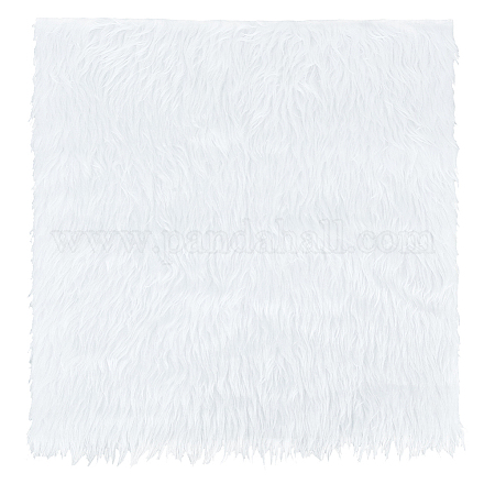 Tissu polyester imitation poil de lapin fausse fourrure DIY-WH0032-91A-1