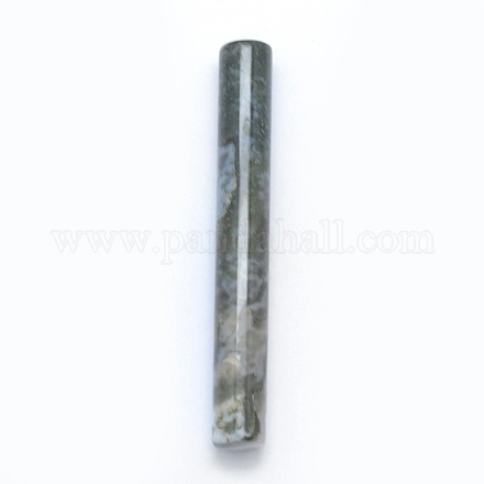 Natural Moss Agate Beads G-E490-H04-01-1