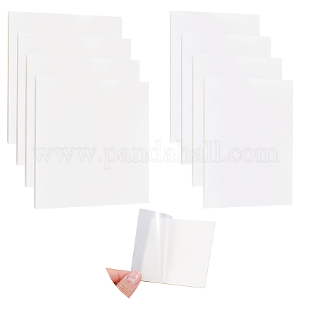 NBEADS 400 Sheets Transparent Sticky Notes Pad Memo DIY-NB0006-63-1