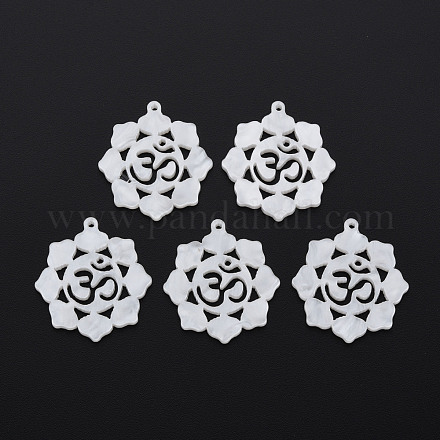 Pendentifs acryliques opaques OACR-N132-004-1
