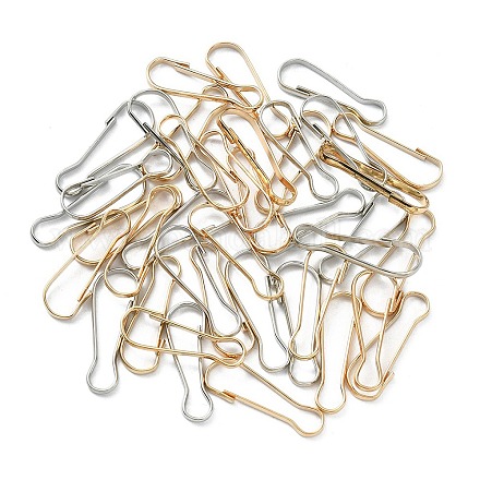 100Pcs 2 Colors Iron Keychain Clasp Findings IFIN-YW0003-38A-1