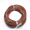 Spray Painted Cowhide Leather Cords, Saddle Brown, 2.0mm, about 100yards/bundle(300 feet/bundle)