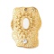 304 Stainless Steel Enamel Pendants, with Rhinestone, Rectangle Charms, Real 18K Gold Plated, PVD Vacuum Plating, White, 25x18.5x2mm, Hole: 1mm