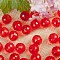 Transparent Acrylic Beads, Round, Dark Red, 20mm, about 110pcs/500g.