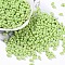Opaque Acrylic Beads, Peanut, Green Yellow, 6.5x4x3mm, Hole: 1.4mm, about 197pcs/10g
