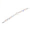 Glass and Acrylic and CCB Beads Strands, Mixed Shapes, for Jewelry Making, Faceted, PeachPuff, 10.8x8mm, Hole: 0.9mm, about 18pcs/strand, 7.09~7.48''(18~19cm)