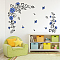 PVC Wall Stickers, Wall Decoration, Flower, 290x1180mm