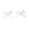 Brass Pendants, Lead Free & Cadmium Free, Bowknot, 925 Sterling Silver Plated, 11x16x4mm, Hole: 1mm