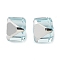 K9 Glass Imitation Austrian Crystal Beads, No Hole, Square, Pale Turquoise, 4x4x4mm