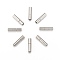 Brass Bayonet Clasps, Great Accessory for Jewelry Making, Platinum Color, 17x4mm, Hole: 3mm