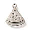 201 Stainless Steel Pendants, Fruit Charms, Watermelon, 12.5x10.5x1mm, Hole: 1.2mm