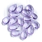 Transpaarent Glass Beads, Top Drilled, Teardrop, Lilac, 14x7.5x5mm, Hole: 1.2mm