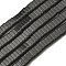 Electroplated Non-magnetic Synthetic Hematite Beads Strands, Rectangle, 2-Hole, Black, 6x2x3mm, Hole: 1.2mm, about 198pcs/strand, 16.02 inch(40.7cm)