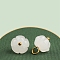 Resin Pendants, Seedpod of the Lotus, Imitation Jade, White, 12x9.5mm