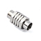 Non-Tarnish 304 Stainless Steel Magnetic Clasps, Hexagon, Stainless Steel Color, 21x11x10mm, Hole: 6mm