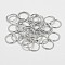 Brass Round Rings, Soldered Jump Rings, Closed Jump Rings, Cadmium Free & Nickel Free & Lead Free, Platinum, 18 Gauge, 6x1mm, Inner Diameter: 4mm