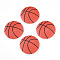 Printing Wood Pendants, Ball Series Charms, Basketball, 39~40x5mm, Hole: 1.8mm